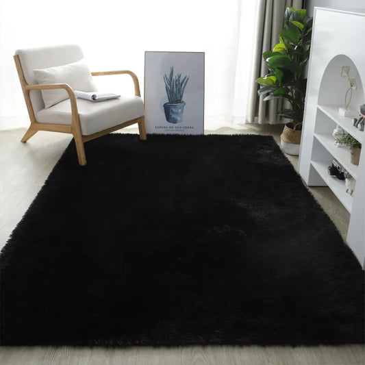 Stil Pelzigen Matte Moderne Schlafzimmer Nacht Teppiche Wohnzimmer Dekoration - So ist Leben