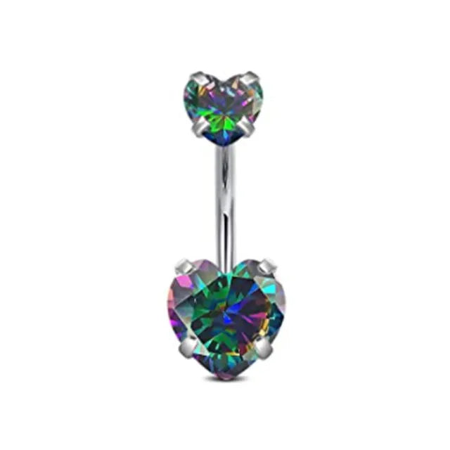 Herzförmiger Nabelring Ornament Wassertropfen 14G Bauchnabelpiercing Langhantel Anhänger Bauch Nombril Piercing Damenschmuck So ist Leben