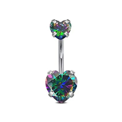 Herzförmiger Nabelring Ornament Wassertropfen 14G Bauchnabelpiercing Langhantel Anhänger Bauch Nombril Piercing Damenschmuck So ist Leben