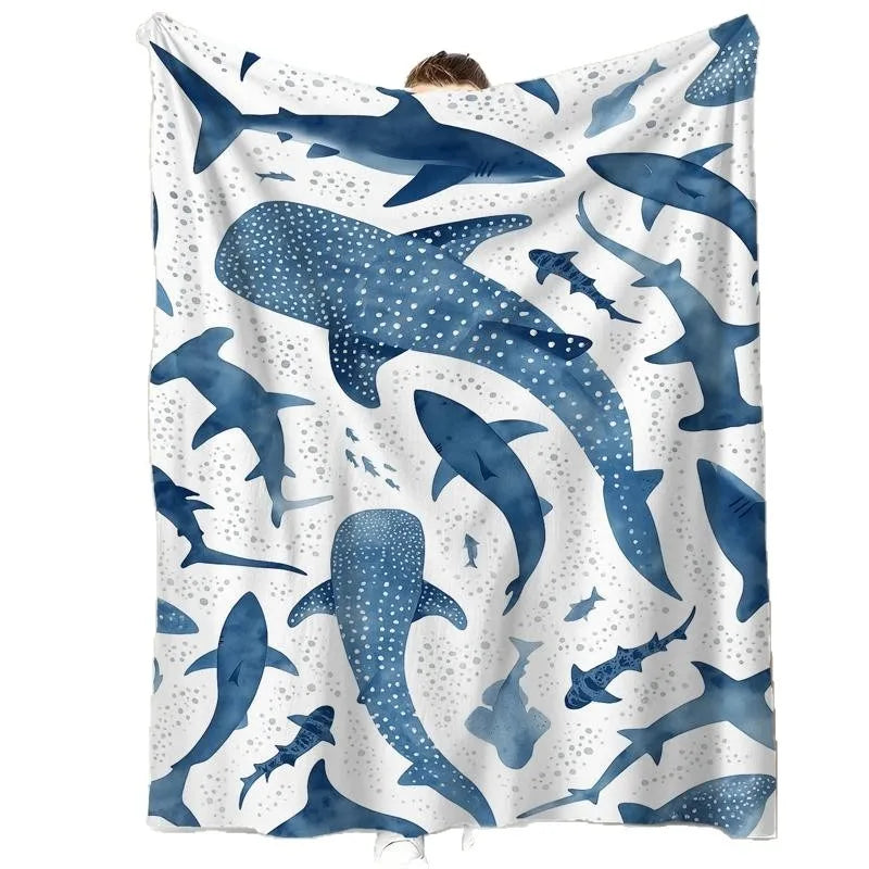 Flanelldecke mit modernem Meeresmotiv