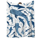 Flanelldecke mit modernem Meeresmotiv