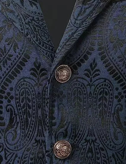 Mittelalterliche Gothic-Weste für Herren Vintage Steampunk-Weste Viktorianisches Kostüm Renaissance-Piratenjacke So ist Leben