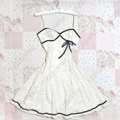 Gothic Harajuku Vintage Y2K Damen Kleid Sexy Slim Chic Casual Lace-up Design Neckholder Kleider Punk Rock Emo Girl Streetwear So ist Leben