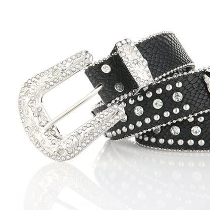 Glänzender Gürtel mit Strass-Schnalle, Damen-Mann-Teenager-Lokomotive-Gürtel für Jeansrock So ist Leben