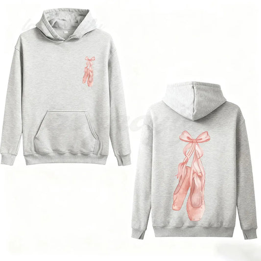 Coquette Ballerina Hoodie mit Wollfutter & modernem Stil