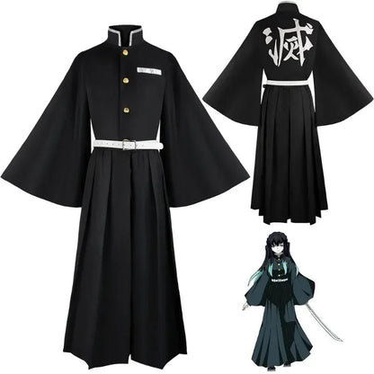 Anime und Zylinder Muichiro Kospy Kos Tsume Dämon Sayaer Kospy Dämonentöter: Kimetsu no Yaiba Dämonentöter Uniform Perücke Haween Kos Tsume für Frau So ist Leben