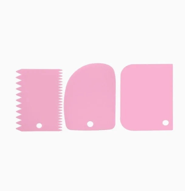 3 teile/satz Backen teig schneiden schaber Backen creme schaber Verdickt kuchen creme kunststoff schaber Backen werkzeug