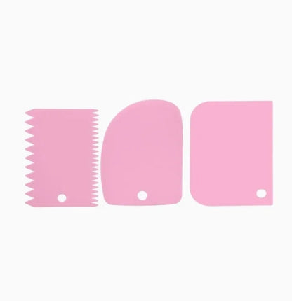 3 teile/satz Backen teig schneiden schaber Backen creme schaber Verdickt kuchen creme kunststoff schaber Backen werkzeug