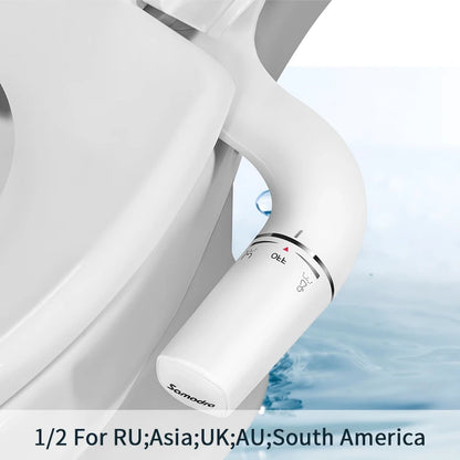SAMODRA Rechts/Links Hand Toitet Bidet Sprayer Nicht Elektrische Dual Düse Bidet Wc-sitz Hygienische Dusche Für Badezimmer zubehör So ist Leben