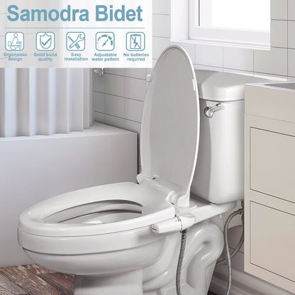 SAMODRA Rechts/Links Hand Toitet Bidet Sprayer Nicht Elektrische Dual Düse Bidet Wc-sitz Hygienische Dusche Für Badezimmer zubehör So ist Leben